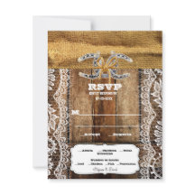 Casamento de Barnwood, Lace e Ferraduras