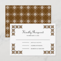 Casamento de Bordado Ucraniano Marrom e Preto