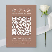 Casamento de Caligrafia Simples com Código QR Marr