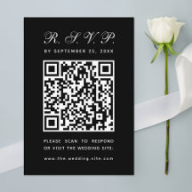 Casamento de Caligrafia Simples com Código QR Pret