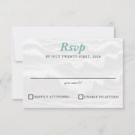 Cartão RSVP Casamento de Casal surf