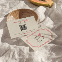 Casamento de Código QR Retrópico Imporal Desenhado
