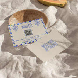 Cartão RSVP Casamento de Código QR Simulador de Simulador Simu