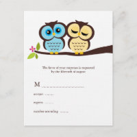 Casamento de Corujas Azuis e Amarelas