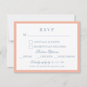 Cartão RSVP Casamento de Crest do Festa Floral de Watercolor