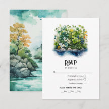 Casamento de destino Watercolor Irlanda