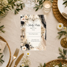 Casamento de Elegância Luxuosa de Gravata Preta