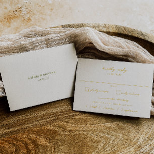 Cartão RSVP Casamento de Escolha de Refeições Amarelas de VerO