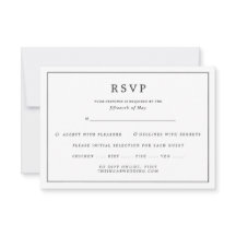 Casamento de Escolha de Refeições Negra-Negra Eleg