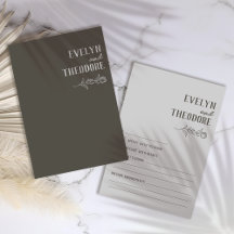 Casamento de Flor de Arte de Linha Neutral Elegant