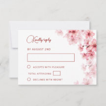 Casamento de Flor de Cerejeira em Aquarela