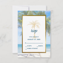 Casamento de Foto de Praia com Palmeira Tropical G