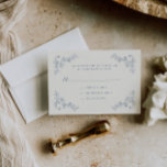 Cartão RSVP Casamento de Frame Floral Rustic Vintage<br><div class="desc">Cartão RSVP de casamento RSVP de arte rústica elegante com um design de quadro botânico vintage.</div>