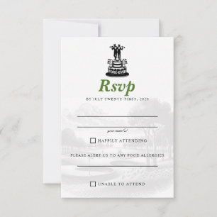 Cartão RSVP Casamento de Golfe Grooms