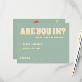 Cartão RSVP Casamento de Jardim Botânico de Flores Selvagens