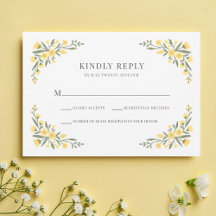 Casamento de Moldura Amarelo Amarelo Avalon Elegan