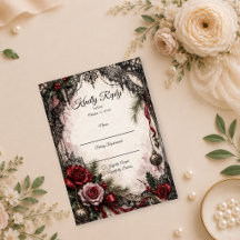 Casamento de Natal Gótico Romântico