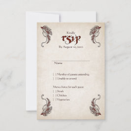 Cartão RSVP Casamento de Pirate Treasure