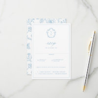 Casamento de Regency Crest Light Blue Meal Choice