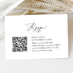 Cartão RSVP Casamento de Script de Caligrafia Moderna Elegante<br><div class="desc">Projetado para coordenar com a nossa coleção de casamento da Modern Calliografia,  esta placa RSVP personalizável,  apresenta uma fonte moderna de escrita de caligrafia emparelhada com uma fonte de serif & sans clássica em preto e é perfeita para qualquer estação. Itens correspondentes disponíveis.</div>