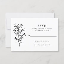 Casamento de Tipografia Botânica Simples