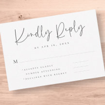 Casamento de Tipografia Simples e Moderna Chic Ele