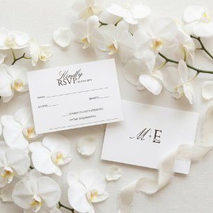 Cartão RSVP Casamento Dinheiro Antigo Café Espresso Marrom