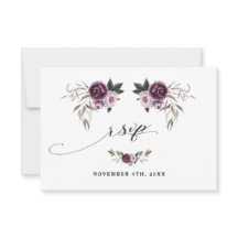 Casamento Dourado de Flores Púrpuras Rosa Delicada