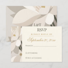 Casamento Editorial Moderno Abstrato Bege Neutro