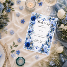 Casamento Elegância Azul de Inverno Encantado