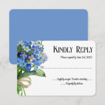 Casamento Elegante com Flor de Nao-me-Esqueças em 