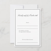 Casamento Elegante de Script de Fronteira Clássica