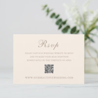 Casamento elegante do código QR neutro Classic San