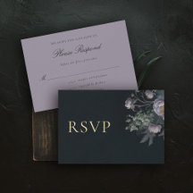 Casamento Elegante Floral de Moody Vintage Lilac P