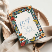 Casamento Elegante Lemon Botanical Blue Mediterrân