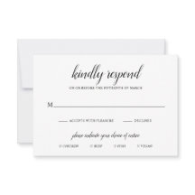 Casamento Elegante Simples de Refeições Pretas e B