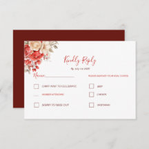 Casamento Elegante Vermelho e Rosa de Marfim