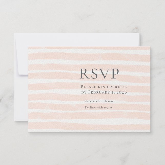 Cartão RSVP Casamento em St. Tropez (Frente)