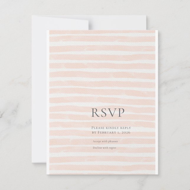 Cartão RSVP Casamento em St. Tropez  (Frente)