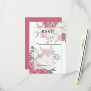 Cartão RSVP Casamento Equestre de Cavalo