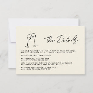 Cartão RSVP Casamento Escrito Na Mão Escrita De Retro Manuscri