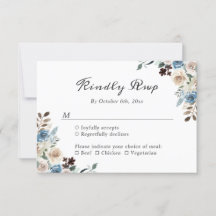 Casamento Floral Azul Rustic Boho Dusty
