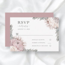 Casamento Floral Boho Flores Secas Rosa Empoeirada