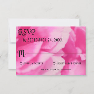Cartão RSVP Casamento Floral Botânico Da Flor Rosa Rosa Quadra