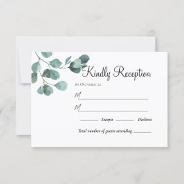 Cartão RSVP Casamento Floral de Aquarela de Jardim de Verão