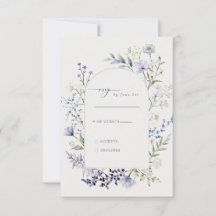 Casamento Floral de Flor Silvestre Aquarela