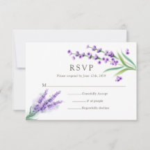 Casamento Floral de Lavanda Roxo Elegante