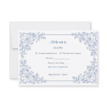 Casamento Floral Elegante em Azul e Branco Chinois