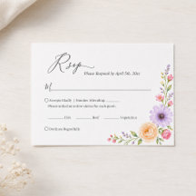 Casamento Floral em Aquarela Romântica com Tons de