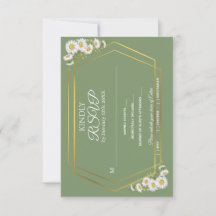 Casamento Floral Minimalista Dourado Sage Green